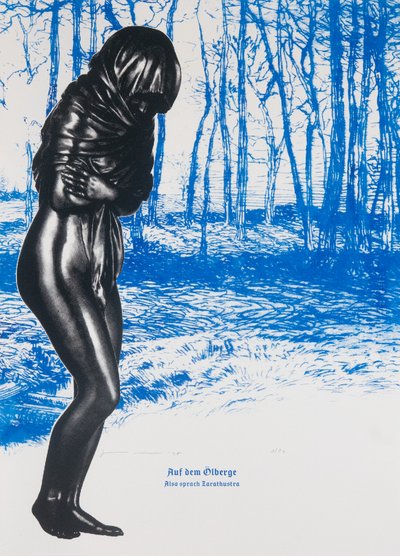 Sobre o Monte das Oliveiras, Assim falou Zaratustra, 2025 (serigrafia) de Guilherme Pontes