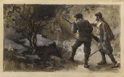 Kennybol e Guldon Stayper, ca. 1889 (óleo sobre tela) de Guillaume Albert Demarest
