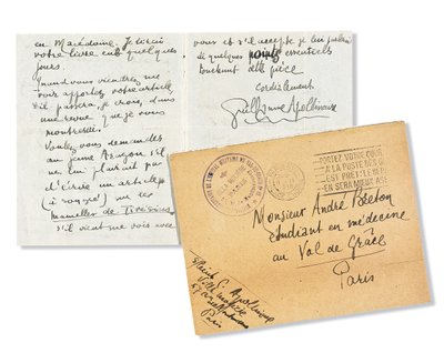 Carta a Andre Breton, 1918 de Guillaume Apollinaire