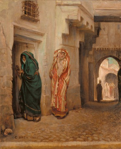 Um encontro secreto, 1863 de Guillaume Charles Brun