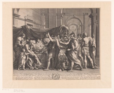 Germanicus no seu leito de morte de Guillaume Chasteau