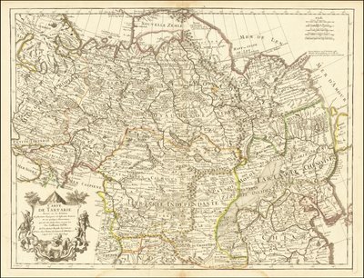 Mapa de 1706 - Mapa da Tartária de Guillaume Delisle