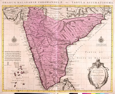 Índia (exceto o Norte) de Guillaume Delisle
