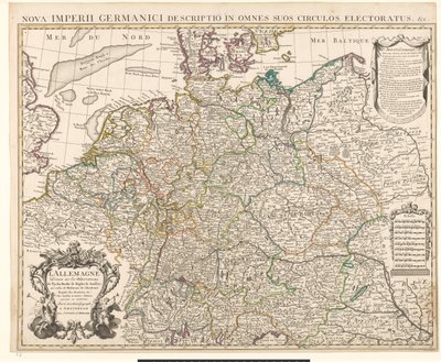 Mapa da Alemanha de Guillaume Delisle