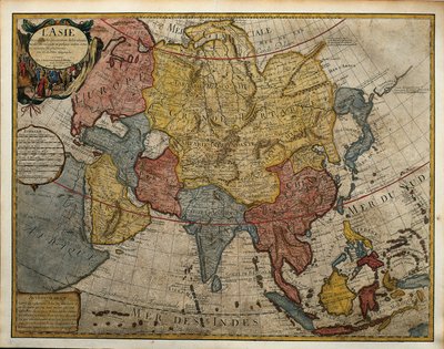Mapa da Ásia, por Guillaume de L