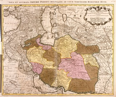 Sudoeste do Turquemenistão, Irão, oeste do Afeganistão, oeste do Paquistão de Guillaume Delisle