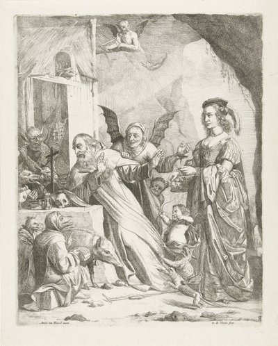 A tentação de Santo António de Guillaume Duvivier