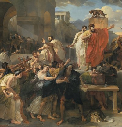 Detalhe de: Morte da Virgínia de Guillaume Lethiere