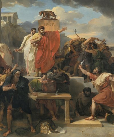 Detalhe de: Morte da Virgínia de Guillaume Lethiere