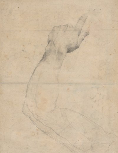 Estudo de um braço [verso] de Guillaume Lethiere