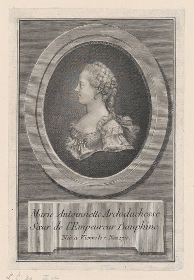 Maria Antonieta, princesa, 1770. de Guillaume Phillipe Benoist