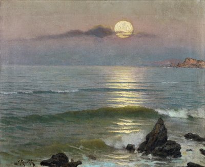 Luar - Gómez Gil, Guillermo (1862-1942) - c. 1910 - Óleo sobre tela - 43x53 - Museu Carmen Thyssen, Málaga de Guillermo Gomez y Gil