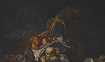 Fruta Natureza Morta (óleo sobre tela) de Guiseppe Ruoppolo