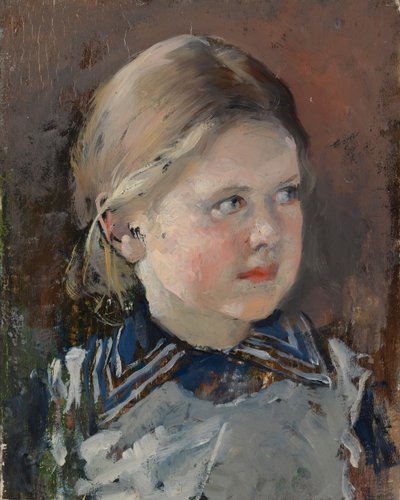 Cabeça de uma rapariga, esboço para o retrato de família do Barão Magnus von Born de Gunnar Berndtson