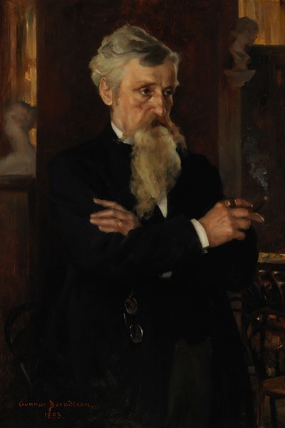 Retrato do jornalista August Schauman de Gunnar Berndtson