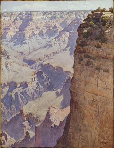 O Grand Canyon do Arizona (w - c no papel) de Gunnar Widforss