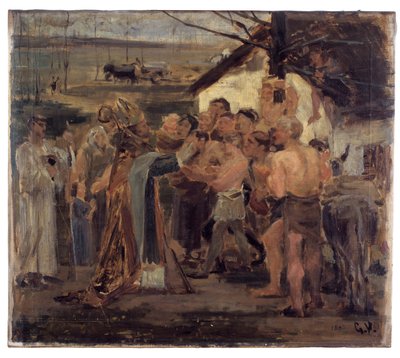 São Livino na Flandres (estudo) de Gustaaf Vanaise