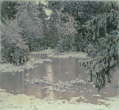 Paisagem de Inverno de Gustaf Edolf Fjaestad