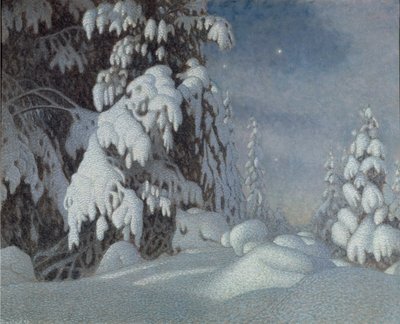 Luar do inverno, 1895 de Gustaf Fjaestad