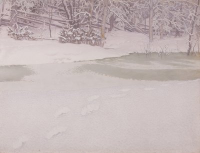 Neve recém-caída de Gustaf Fjæstad