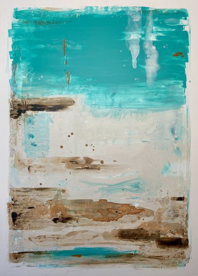Abstrato «Teal Costeiro» de Gustaf Tidholm