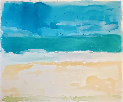 Paisagem marítima de uma praia tranquila de Gustaf Tidholm