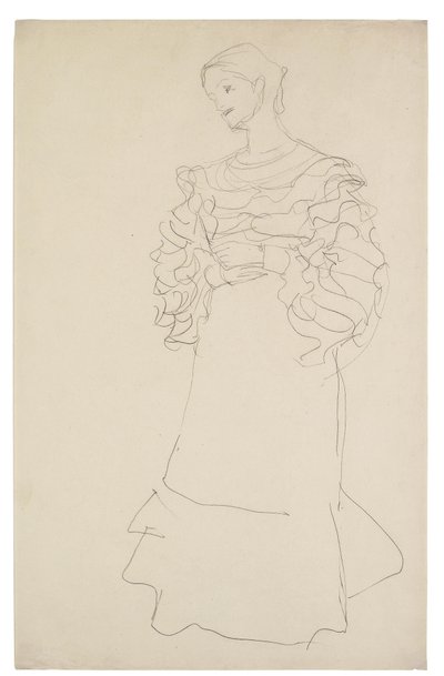 Estudo do retrato de Magda Mautner-Markhof de Gustav Klimt