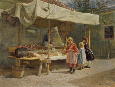 Na banca de pão de gengibre de Gustav Adolf Hessl