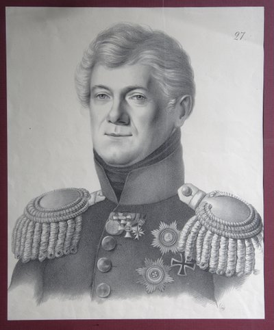 Retrato do príncipe Dmitriy Vladimirovich Golitsyn 1771-1844, 1820s de Gustav Adolf Hippius