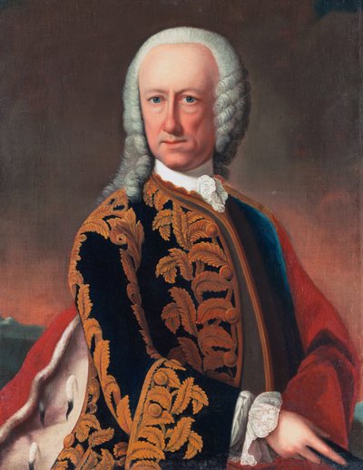 Retrato de Wilhelm Landgrave de Hesse-Philippsthal-Barchfeld (1692 - 1761) de Gustav Altmöller