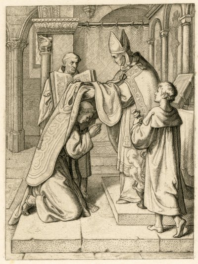 Martinho Lutero é ordenado sacerdote de Gustav Ferdinand Leopold Konig