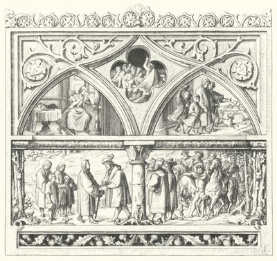 O adeus de Martin Luther à sua família ao empreender a sua última viagem a Mansfeld, a sua vida na estrada e a sua recepção dos Condes de Mansfeld (gravura) de Gustav Ferdinand Leopold Konig