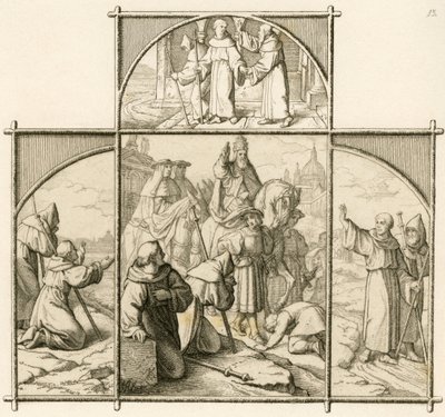 Viagem de Martinho Lutero a Roma em 1510. Ficou feliz por ver Roma, mas horrorizado com a magnificência e a depravação de Gustav Ferdinand Leopold Konig