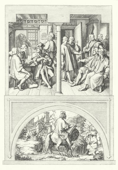 Cenas da vida de Martinho Lutero (gravura) de Gustav Ferdinand Leopold Konig