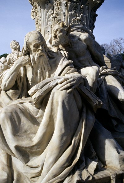 Monumento a Goethe no parque que rodeia a Villa Borghese (detalhe) de Gustav Heinrich Eberlein
