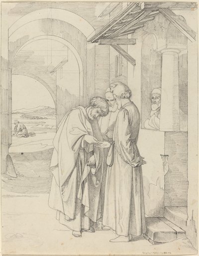 Pedro pagando o imposto do templo de Gustav Heinrich Naeke