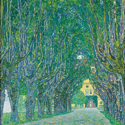 Avenida para a câmara do castelo de Gustav Klimt