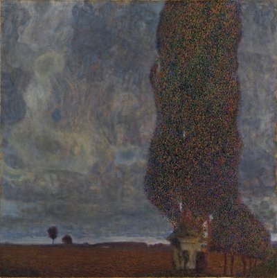 Tempestade se aproximando O grande álamo II, 1903 de Gustav Klimt