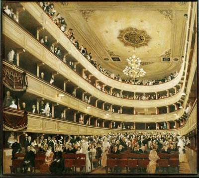 Auditório no "Altes Burgtheater", o antigo Teatro do Tribunal de Gustav Klimt