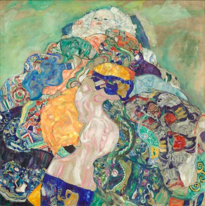 Bebê (berço), 1917-18 de Gustav Klimt