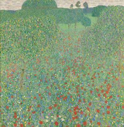 papoula florescendo de Gustav Klimt