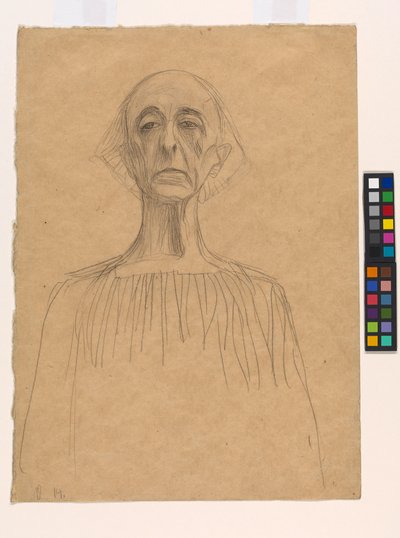 Retrato de busto de um homem de Gustav Klimt