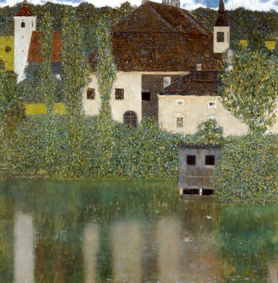 Castello Sul Lago Atter, Castelo Unterrach no Attersee 1908 de Gustav Klimt