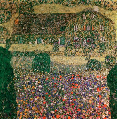 Casa de campo pelo Attersee, c.1914 de Gustav Klimt