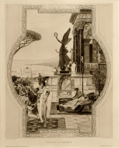 O antigo teatro de Taormina de Gustav Klimt