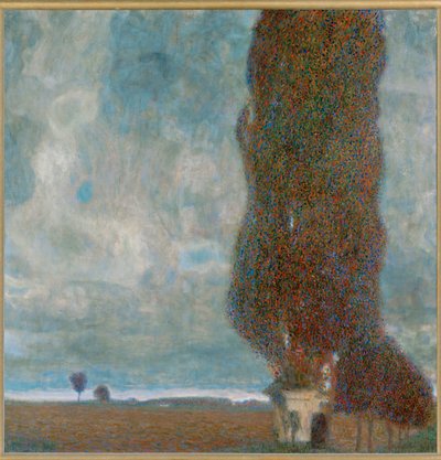 O choupo grande (II) ou Tempestade crescente de Gustav Klimt