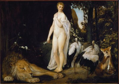 Fábula (óleo sobre tela de Gustav Klimt