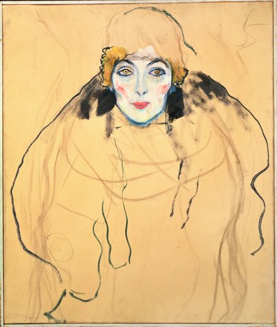 Cabeça de mulher de Gustav Klimt