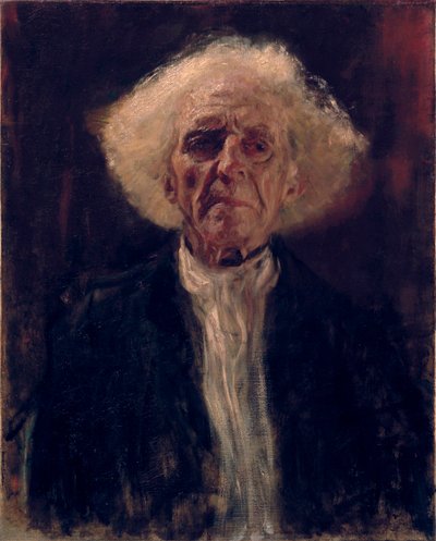 Homem Cego - Pintura por Gustav Klimt (1862-1918), óleo sobre tela de Gustav Klimt