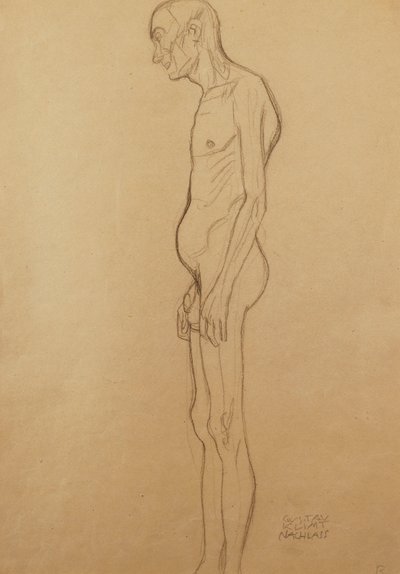 Homem nu; Homem nu, de Gustav Klimt